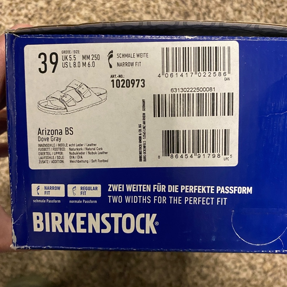 Birkenstock Light Gray Double Strap Sandals - Picture 6 of 6